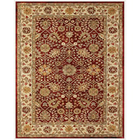 Cranberry/Ivory 9'-3" x 13' Area Rug