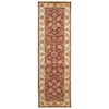 Feizy Rugs Alexandra Cranberry/Ivory 2'-3" x 8' Runner Rug