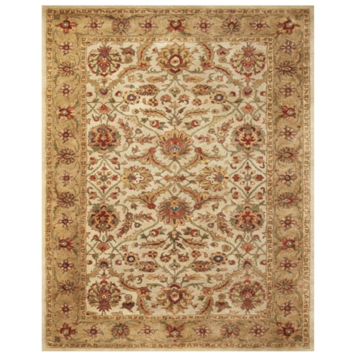 Ivory/Light Gold 3'-6" x 5'-6" Area Rug