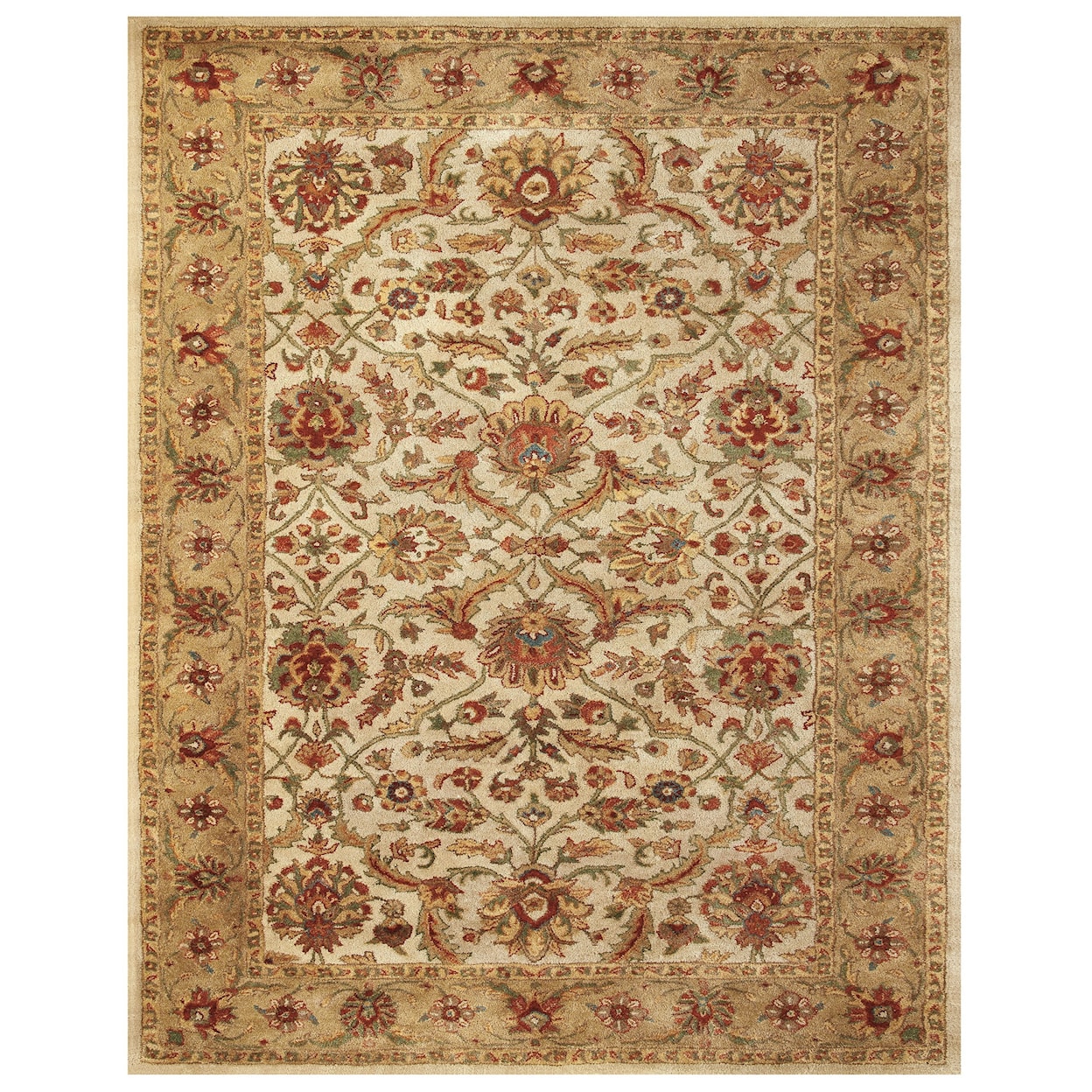 Feizy Rugs Alexandra Ivory/Light Gold 8' X 11' Area Rug