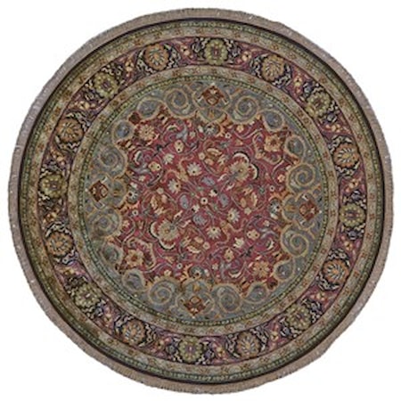 Plum 8' x 8' Round Area Rug