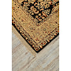 Feizy Rugs Amore Black/Gold 3'-6" x 5'-6" Area Rug