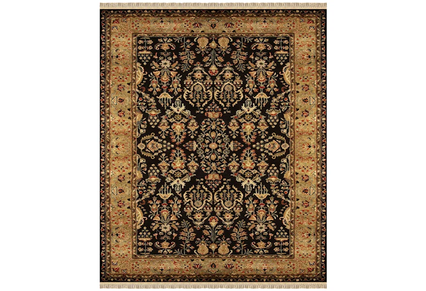 Amore Black/Gold 5' x 8' Area Rug by Feizy Rugs at Jacksonville Furniture Mart