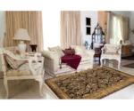 Feizy Rugs Amore Black/Gold 8' X 11' Area Rug