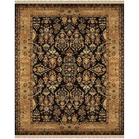 Black/Gold 9'-6" x 13'-6" Area Rug