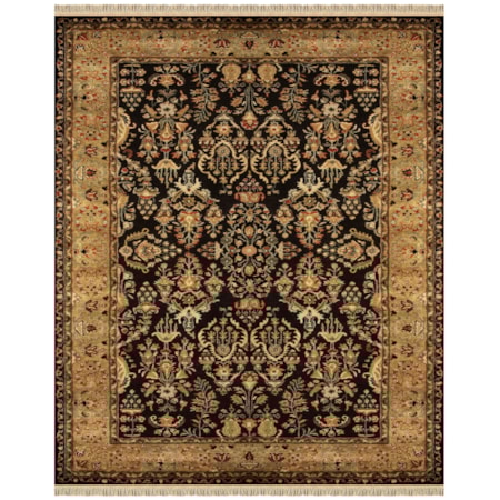 Black/Gold 9'-6" x 13'-6" Area Rug