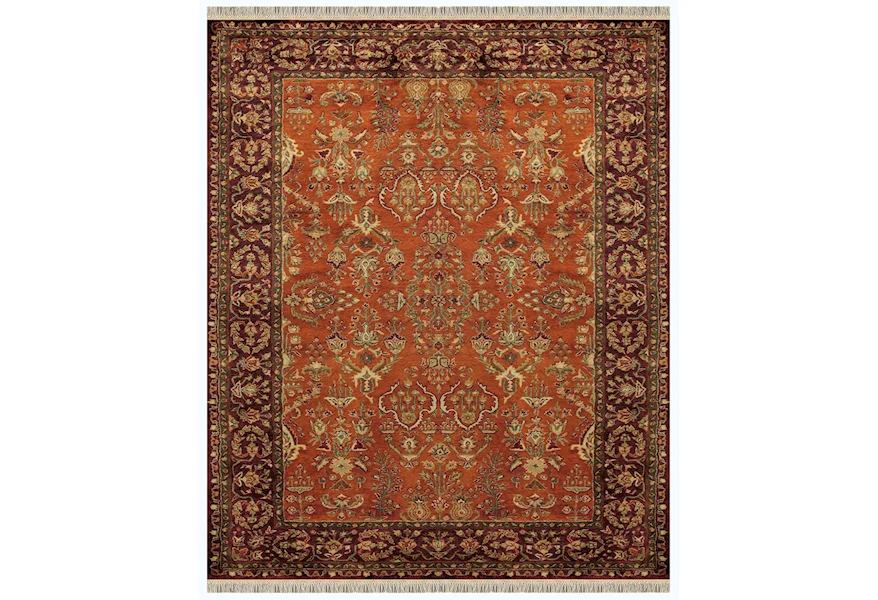 Amore Cinnamon/Plum 3'-6" x 5'-6" Area Rug by Feizy Rugs at Jacksonville Furniture Mart