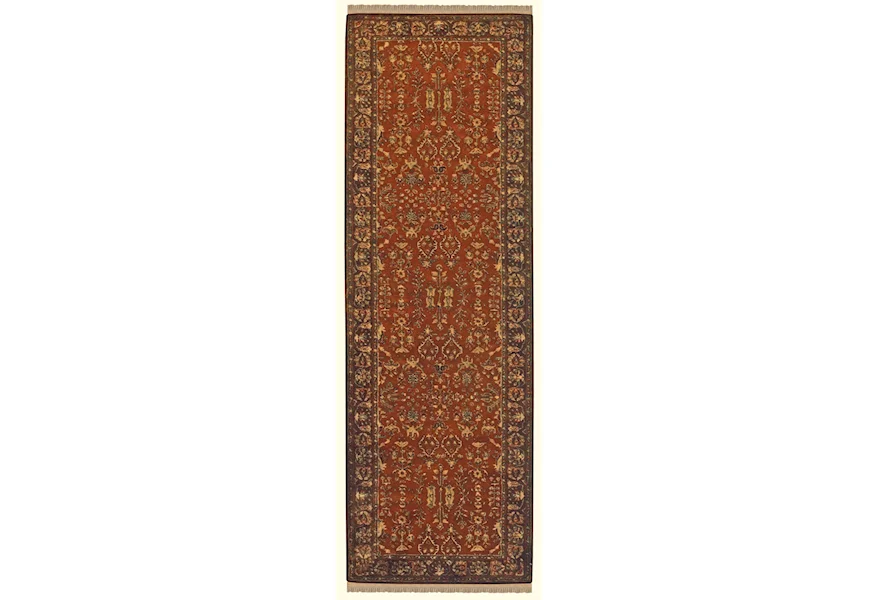 Amore Cinnamon/Plum 2'-3" x 8' Runner Rug by Feizy Rugs at Jacksonville Furniture Mart