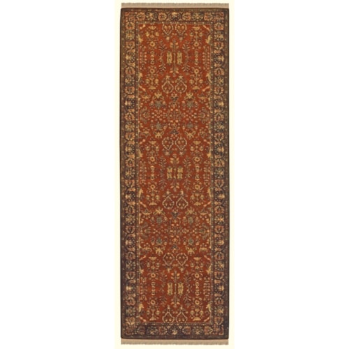Cinnamon/Plum 2'-3" x 8' Runner Rug