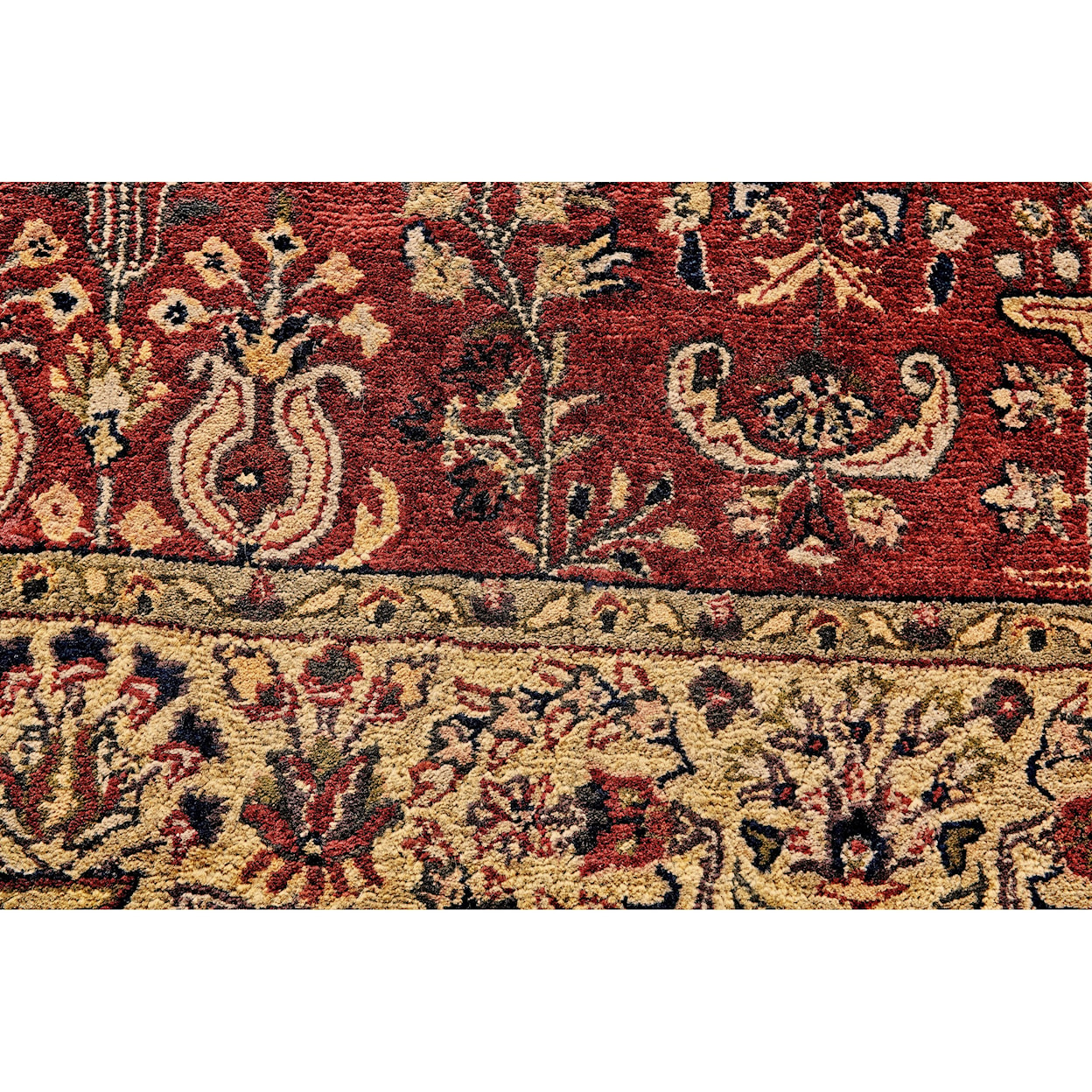 Feizy Rugs Amore Red/Light Gold 2' x 3' Area Rug