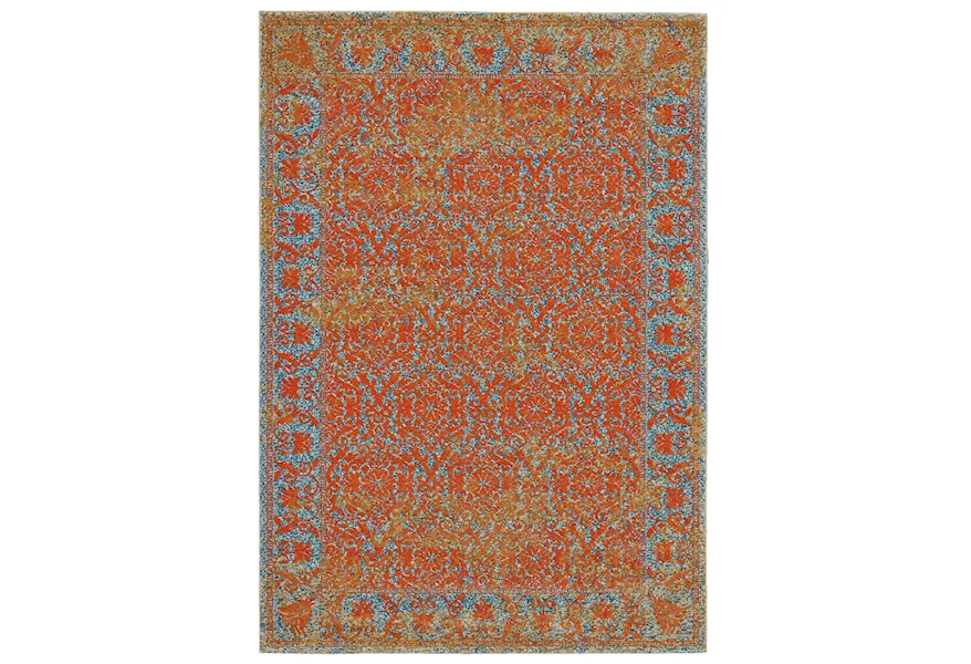 Archean Cantaloupe 2'-2" x 4' Area Rug by Feizy Rugs at Jacksonville Furniture Mart