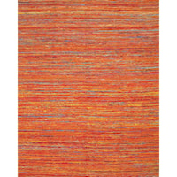 Orange/Multi 2' x 3' Area Rug