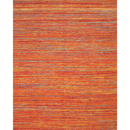 Orange/Multi 2' x 3' Area Rug