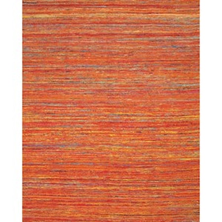 Orange/Multi 2' x 3' Area Rug