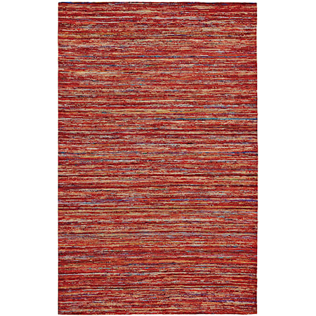 Red/Multi 3'-6" x 5'-6" Area Rug