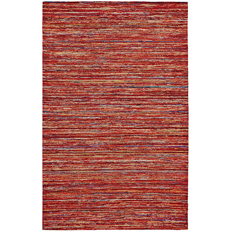 Red/Multi 5' x 8' Area Rug