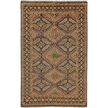 Brown/Brown 5'-6" x 8'-6" Area Rug