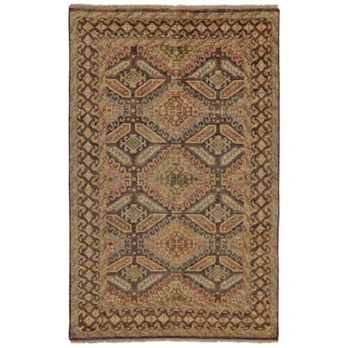 Brown/Brown 5'-6" x 8'-6" Area Rug