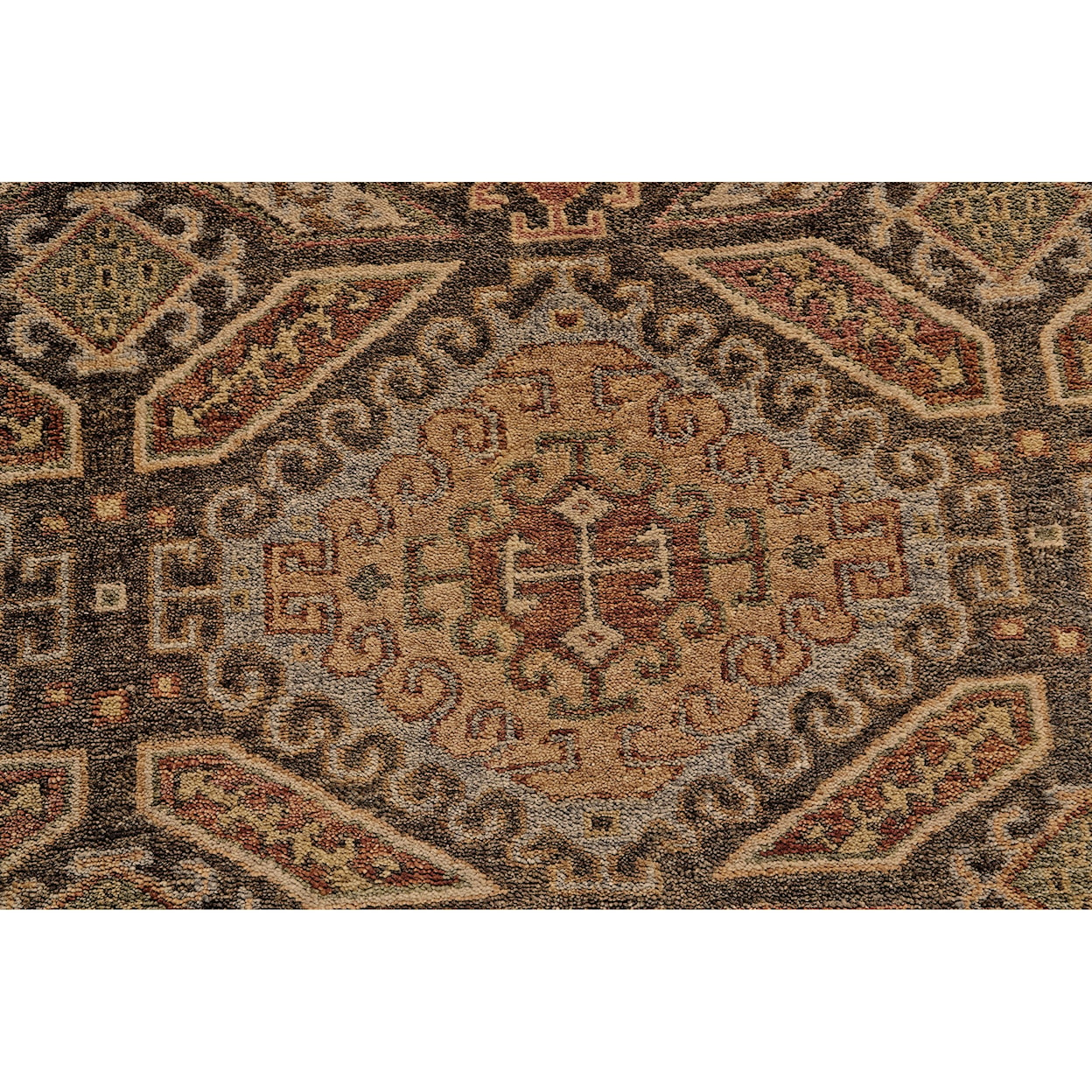 Feizy Rugs Ashi Brown/Brown 7'-9" x 9'-9" Area Rug