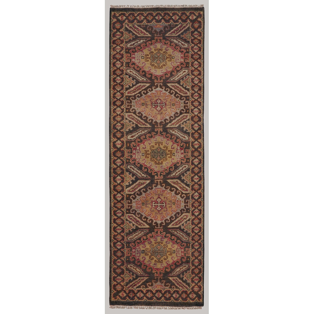 Feizy Rugs Ashi Brown/Brown 7'-9" x 9'-9" Area Rug