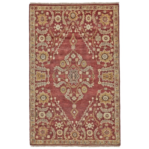 Rust 5'-6" x 8'-6" Area Rug