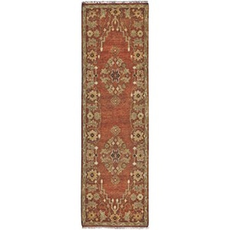 Rust 2'-6" x 8' Runner Rug