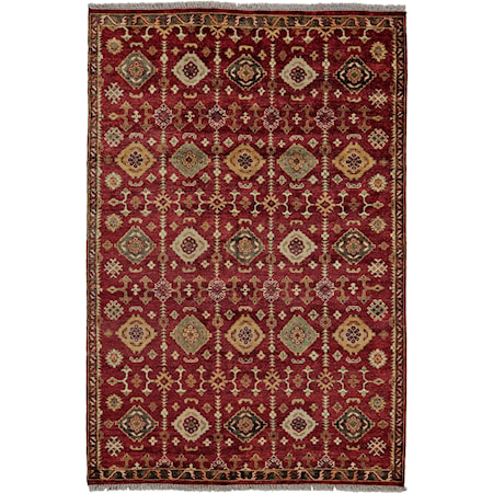 Red 5'-6" x 8'-6" Area Rug