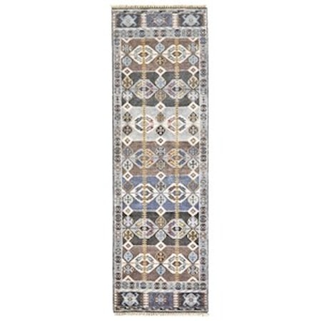 Steel 2'-6" x 8' Runner Rug