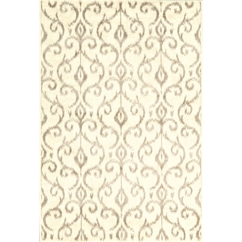 Cream/Gray 2'-10" X 7'-10" Runner Rug