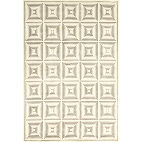 Cream/Gray 5' x 8' Area Rug