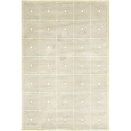 Cream/Gray 5' x 8' Area Rug