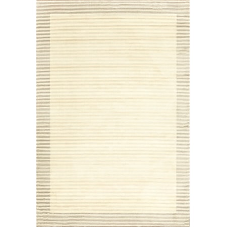 Cream/Gray 2'-10" X 7'-10" Runner Rug