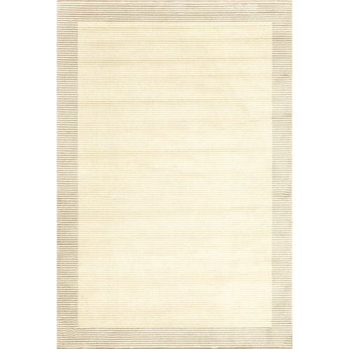Cream/Gray 2'-10" X 7'-10" Runner Rug