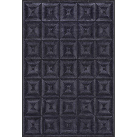 Black/Charcoal 5' x 8' Area Rug