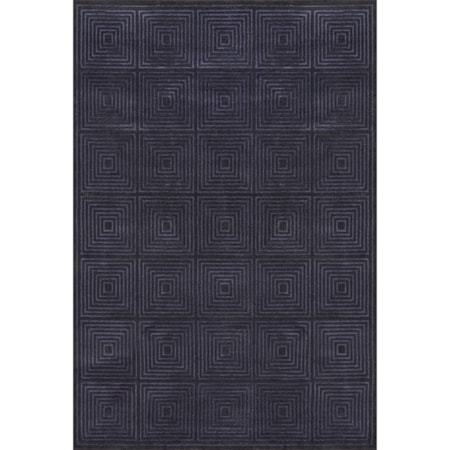 Black/Charcoal 2'-10" X 7'-10" Runner Rug