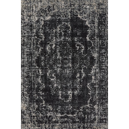 Black/Ecru 2'-2" x 4' Area Rug