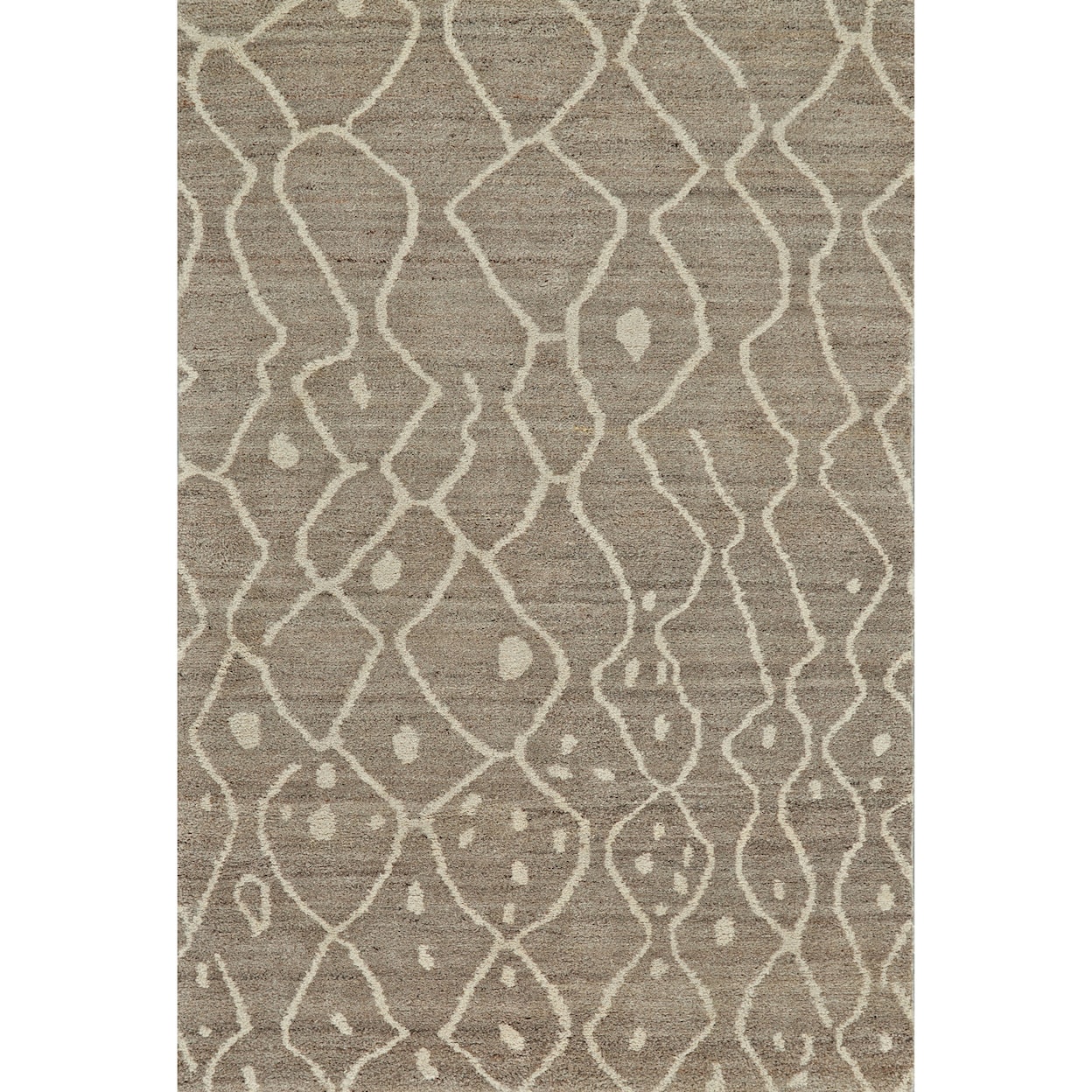 Feizy Rugs Barbary Natural/Gray 5'-6" x 8'-6" Area Rug