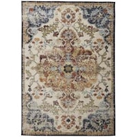 Blue-Red 5 x 7 Area Rug
