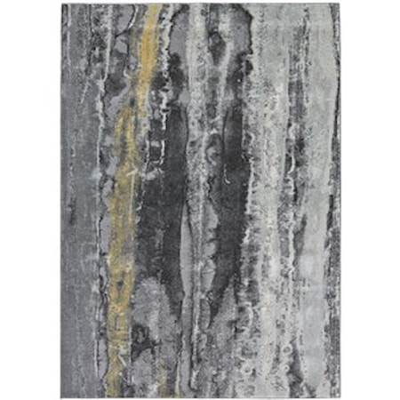 Asphalt 2'-10" X 7'-10" Runner Rug