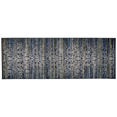 Midnight Blue 2'-10" X 7'-10" Runner Rug