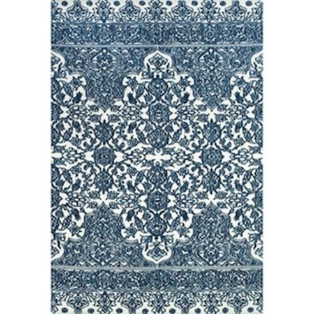 Indigo/White 8' X 11' Area Rug