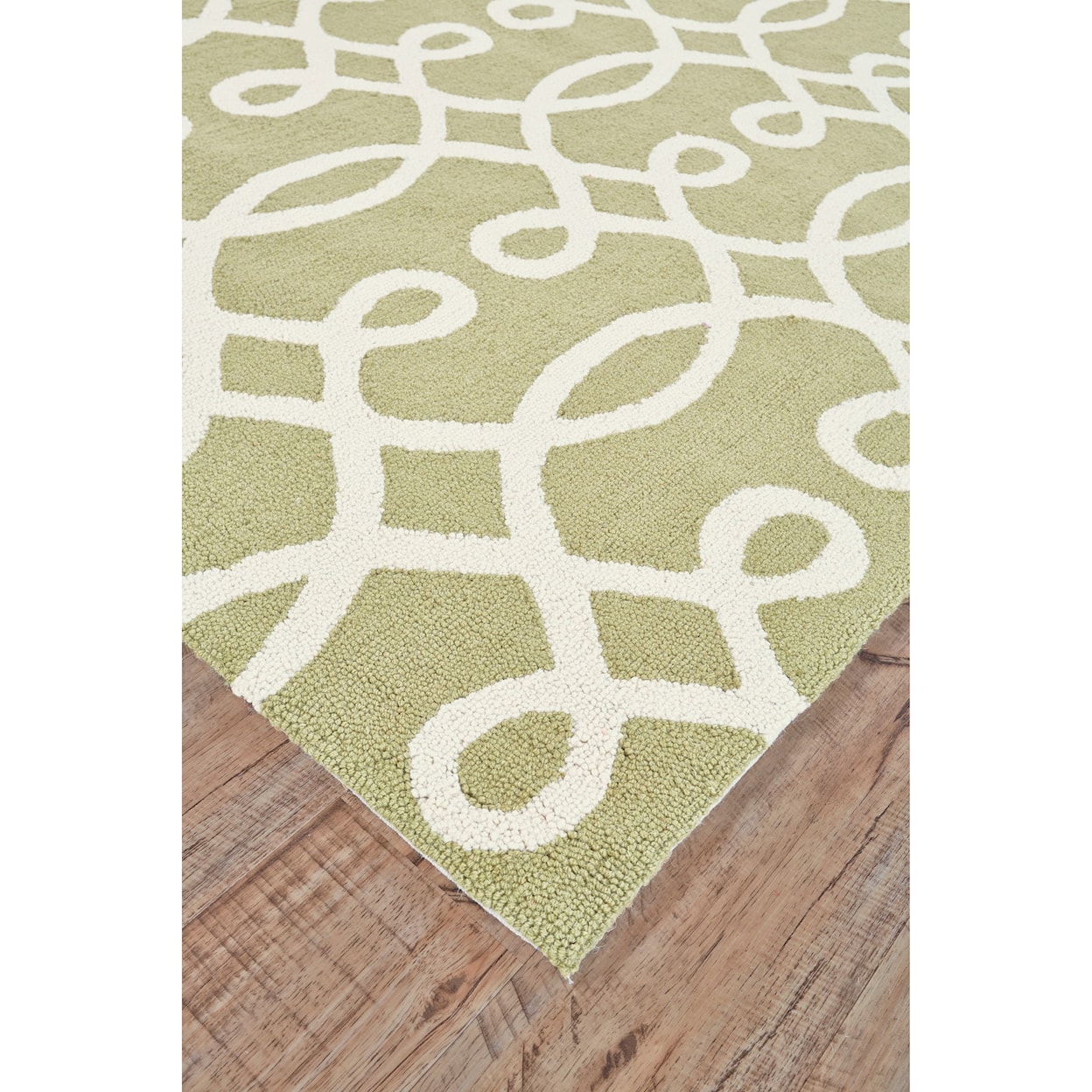 Feizy Rugs Cetara Green/White 8'-6" x 11'-6" Area Rug