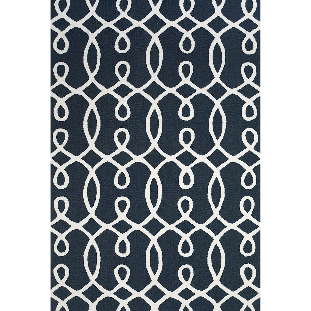 Feizy Rugs Cetara Navy/White 7'-6" x 9'-6" Area Rug