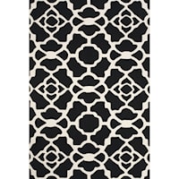 Black/White 5' x 8' Area Rug