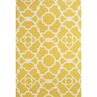 Yellow/White 7'-6" x 9'-6" Area Rug