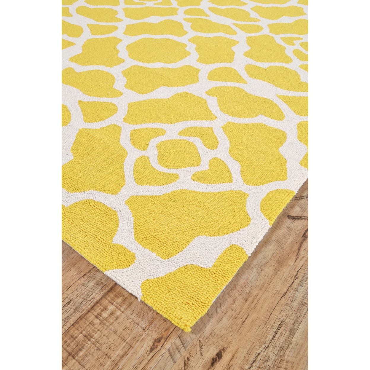 Feizy Rugs Cetara Yellow/White 7'-6" x 9'-6" Area Rug