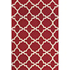 Feizy Rugs Cetara Red/White 3'-6" x 5'-6" Area Rug