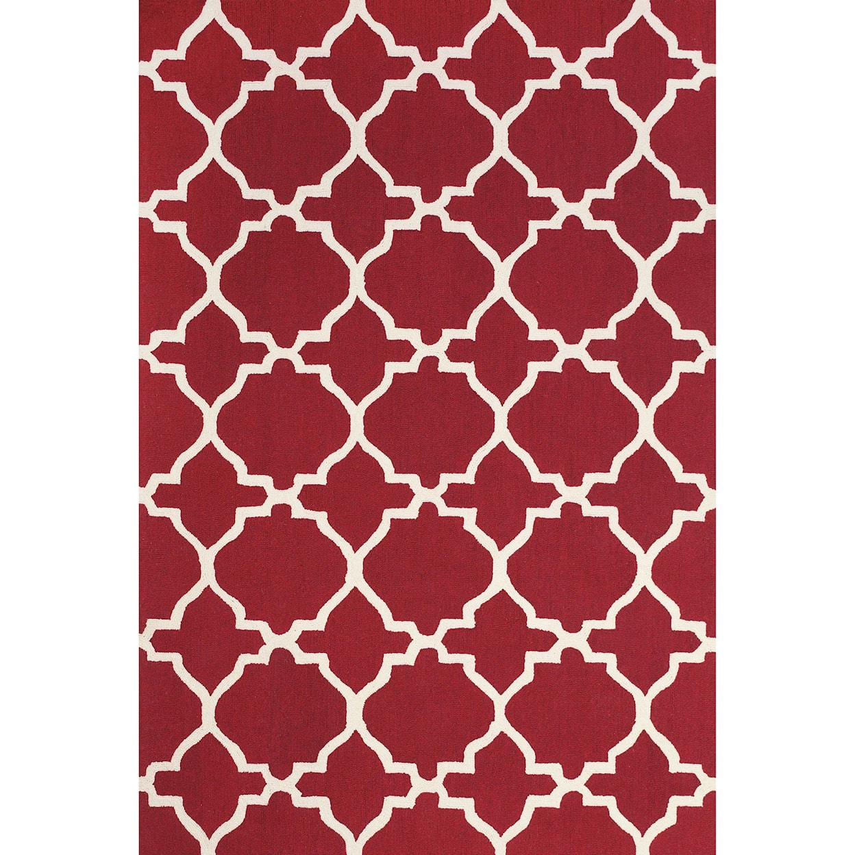 Feizy Rugs Cetara Red/White 3'-6" x 5'-6" Area Rug