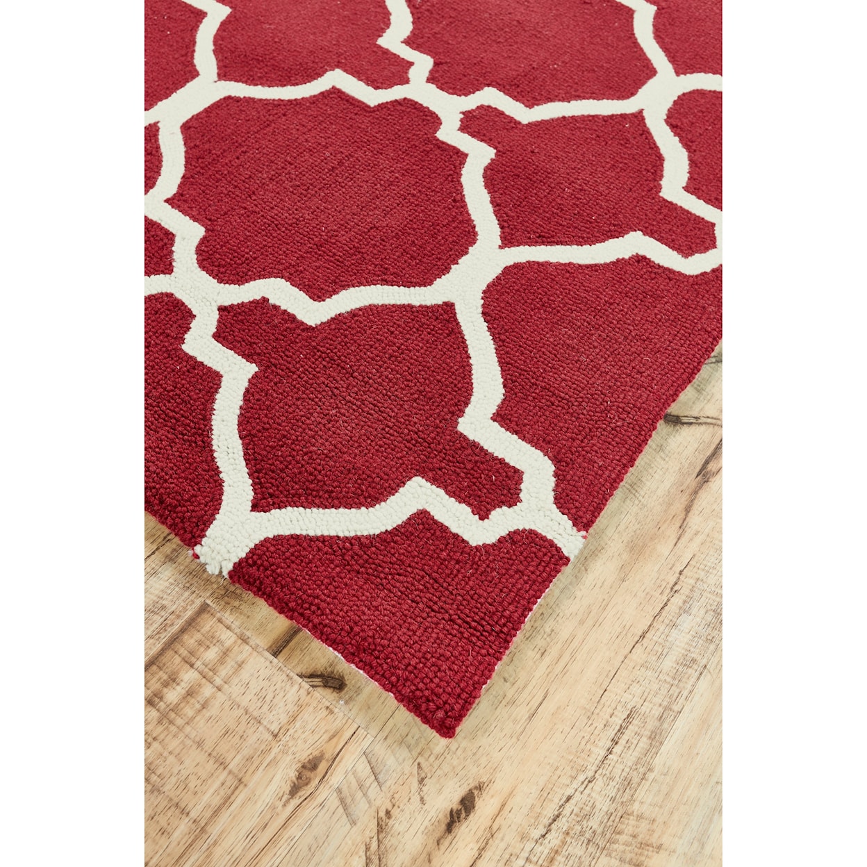 Feizy Rugs Cetara Red/White 3'-6" x 5'-6" Area Rug