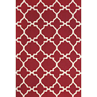 Red/White 7'-6" x 9'-6" Area Rug